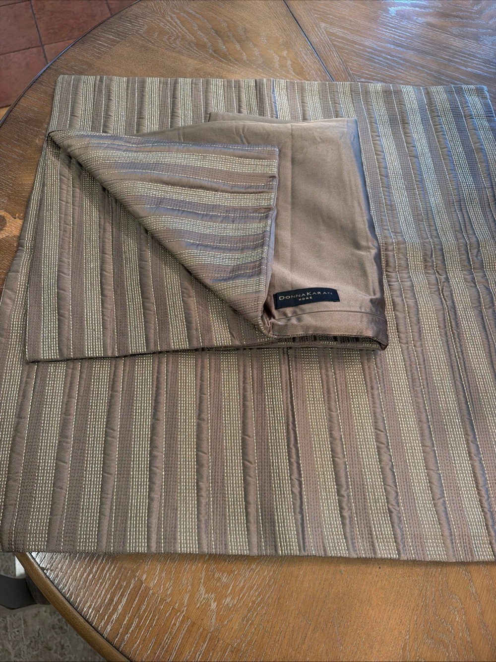 Donna Karan Home Sanctuary Collection set of 2 25X25 Euro shams